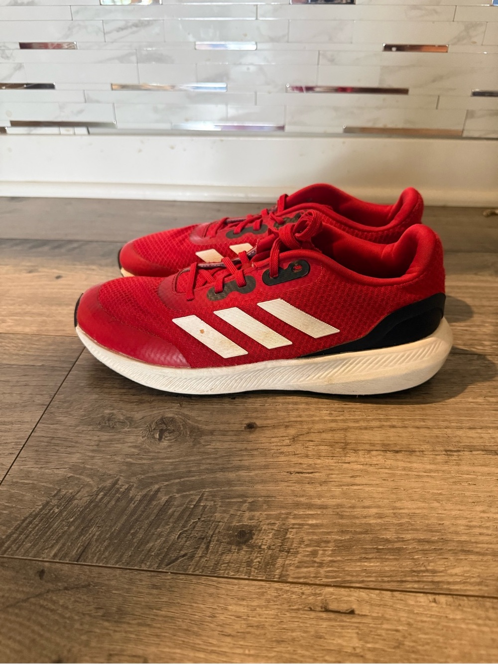 adidas Kids Red & White Athletic Sneakers